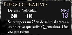 Clair Obscur: Expedition 33 - Características del pictos Fuego curativo