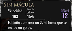 Clair Obscur: Expedition 33 - Características del pictos Sin mácula
