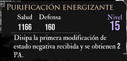 Clair Obscur: Expedition 33 - Características del pictos Purificación energizante