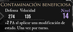 Clair Obscur: Expedition 33 - Características del pictos Contaminación beneficiosa