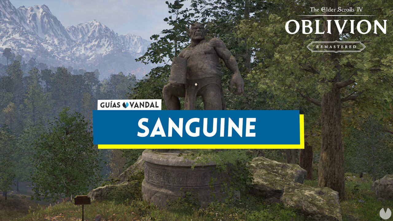 Sanguine en Oblivion Remastered: cmo invocarle, misin y recompensa - The Elder Scrolls IV: Oblivion Remastered
