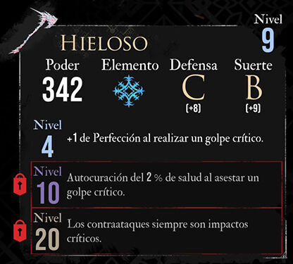 Clair Obscur: Expedition 33 - Arma de Verso: Hieloso