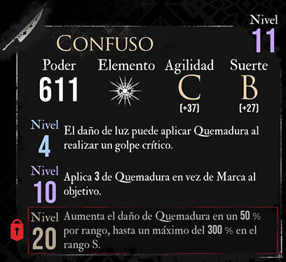 Clair Obscur: Expedition 33 - Arma de Verso: Confuso