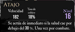 Clair Obscur: Expedition 33 - Características del pictos Atajo