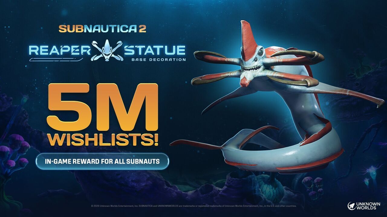 Subnautica 2 promete arrasar: ya ha superado los 5 millones de deseados en Steam y lo celebra con un regalo