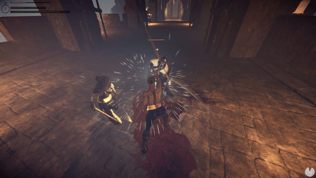 ¿Podrías jugar a Dark Souls encadenado a otra persona? Este juego te desafía a hacerlo