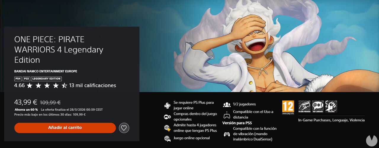El juego definitivo de One Piece a precio de risa con todas sus expansiones: está rebajado al 60 % en PS Store