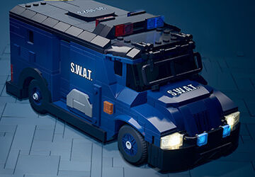 LEGO Batman: El Legado del Caballero Oscuro - Veh�culo de Jim Gordon Furgoneta de los SWAT