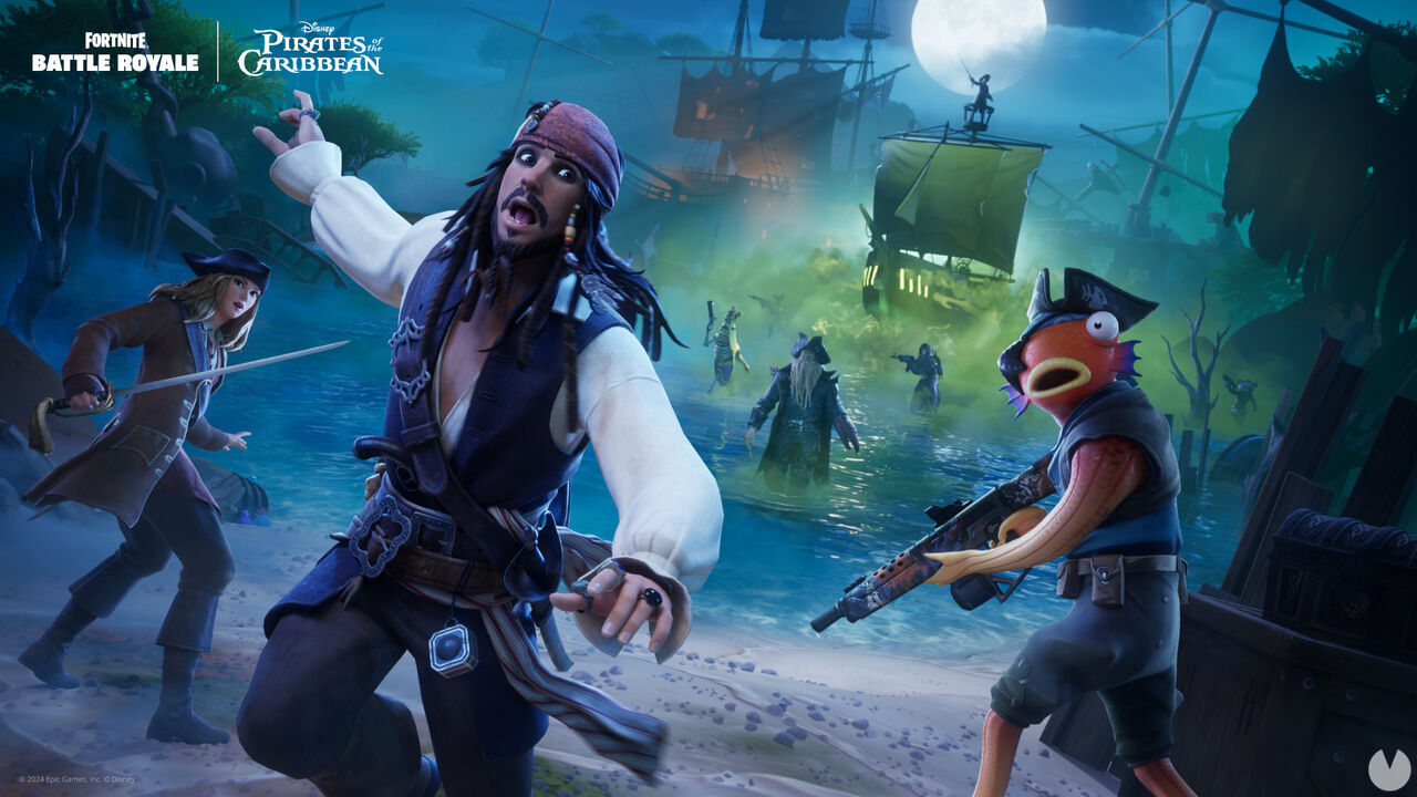 De piratas del Caribe a Fortnite: Jack Sparrow llega al juego de Epic junto a barcos piratas, nuevas armas y más