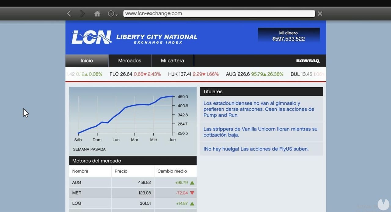 Money on the GTA 5 stock market
