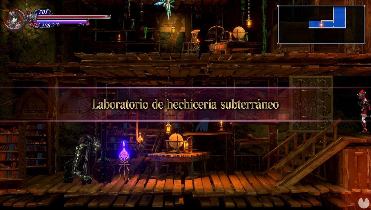 Laboratorio de hechicera subterrneo al 100% en Bloodstained: Ritual of the night - Bloodstained: Ritual of the Night