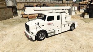 GTA 5 - Vehculos de trabajo: Utility truck con cesta elevadora