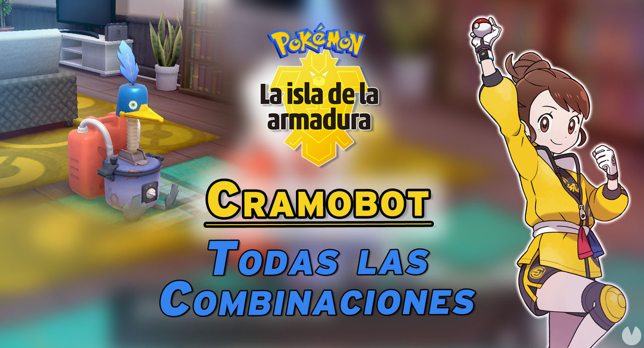 Cramobot en Isla de la Armadura: TODAS las combinaciones y recetas disponibles - Pokmon Espada y Escudo