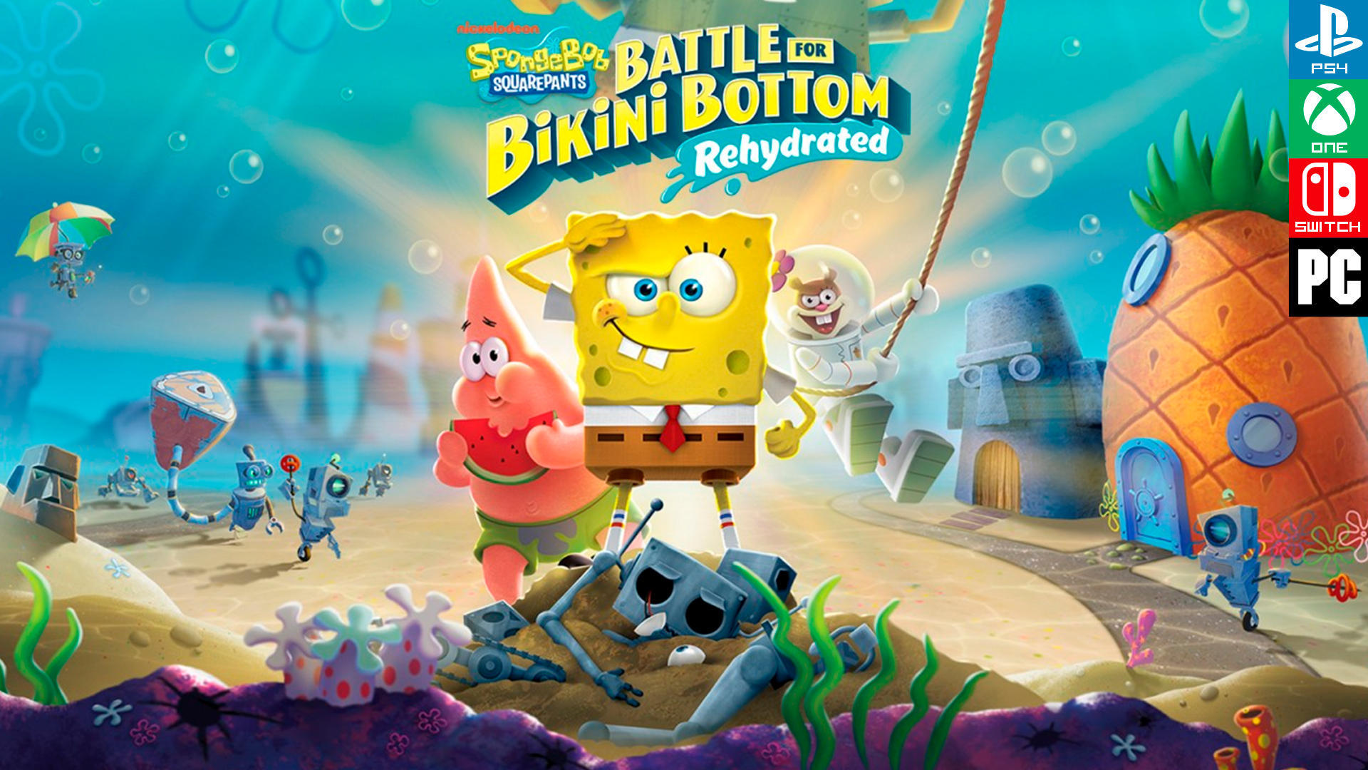 Cartoony Gameplay Spongebob Squarepants Battle For Bikini Bottom Pc