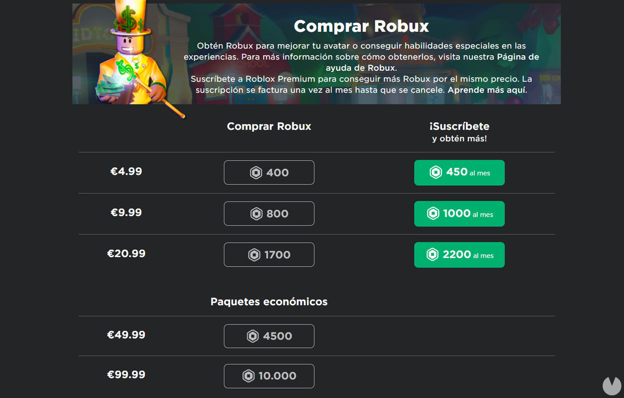Roblox Comprar Robux Y Hacerse Premium Precios Ofertas Y Ventajas