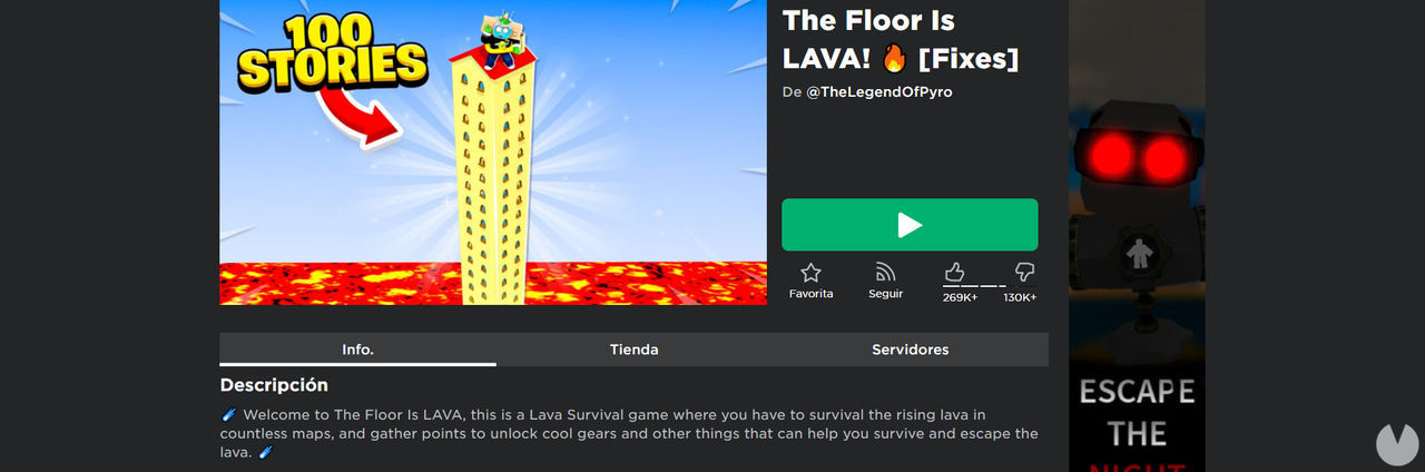 Best Roblox games: The Floor is Lava