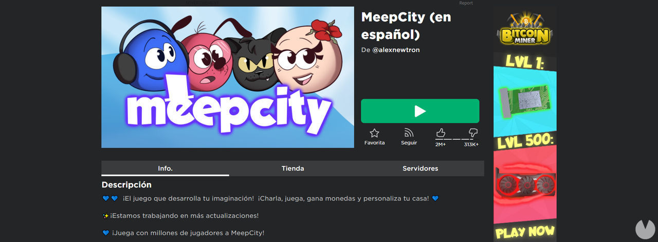 Best Roblox games: MeepCity
