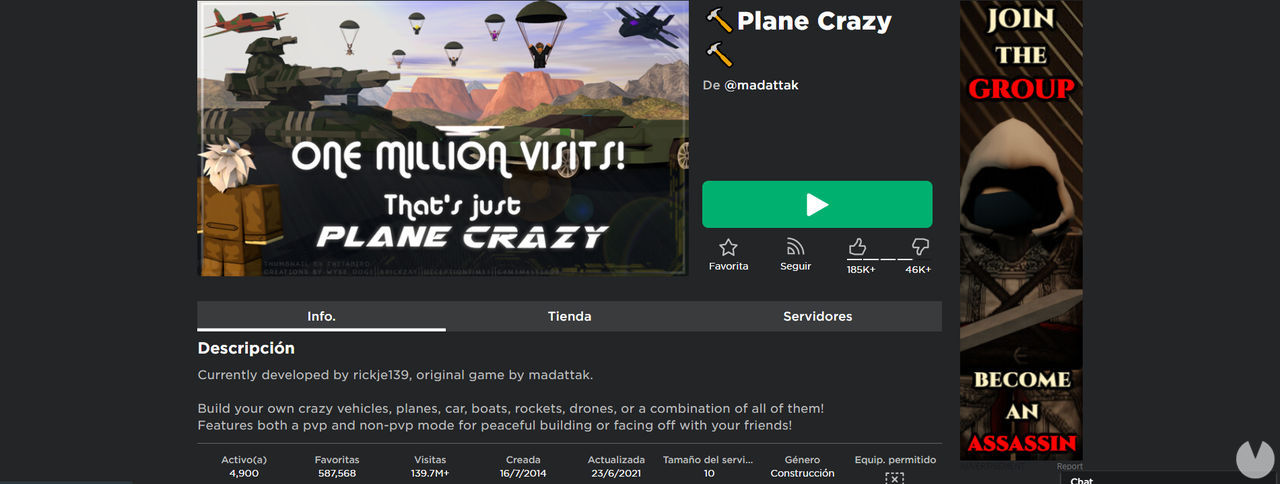 Best Roblox games: Plane Crazy