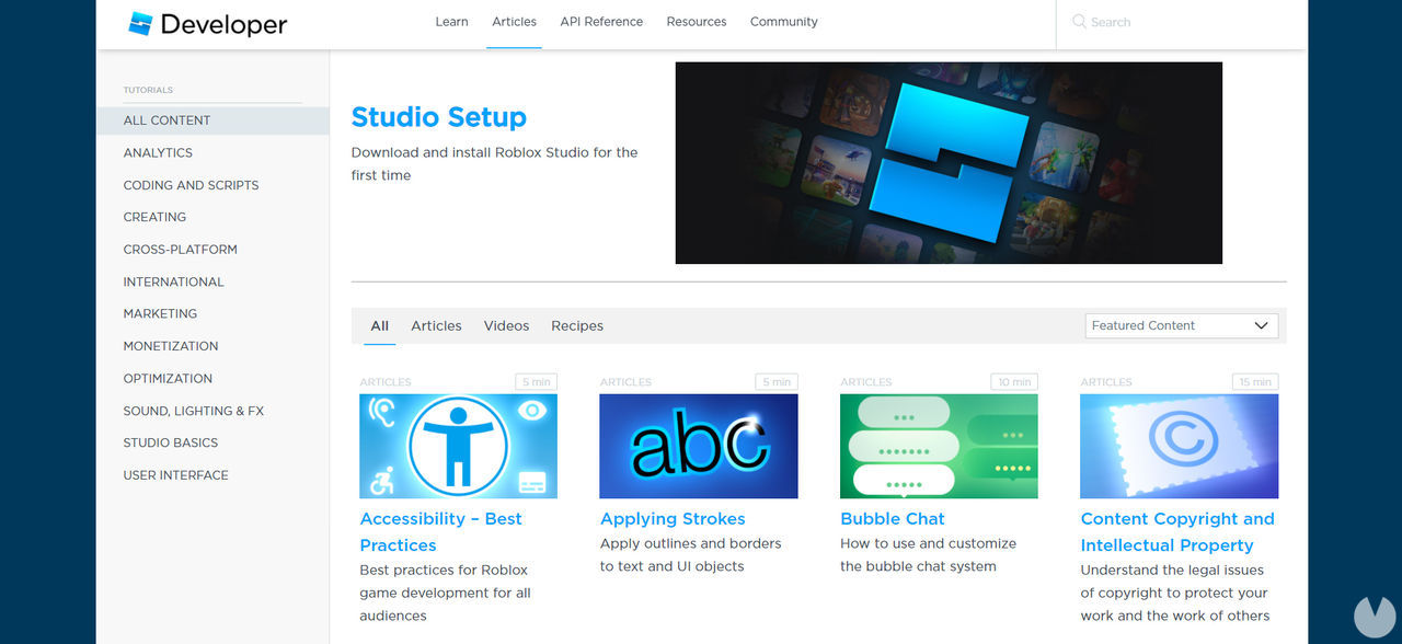 Tutorials for learning how to create Roblox games