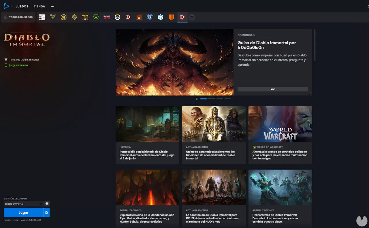 Se desvelan los requisitos de Diablo Immortal para PC en Battle.net