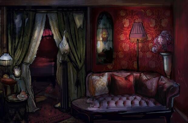 Uno de los dibujos conceptuales de 'Maskerade'.