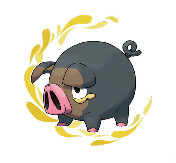 Lechonk, uno de los nuevos Pokémon de Escarlata y Púrpura.