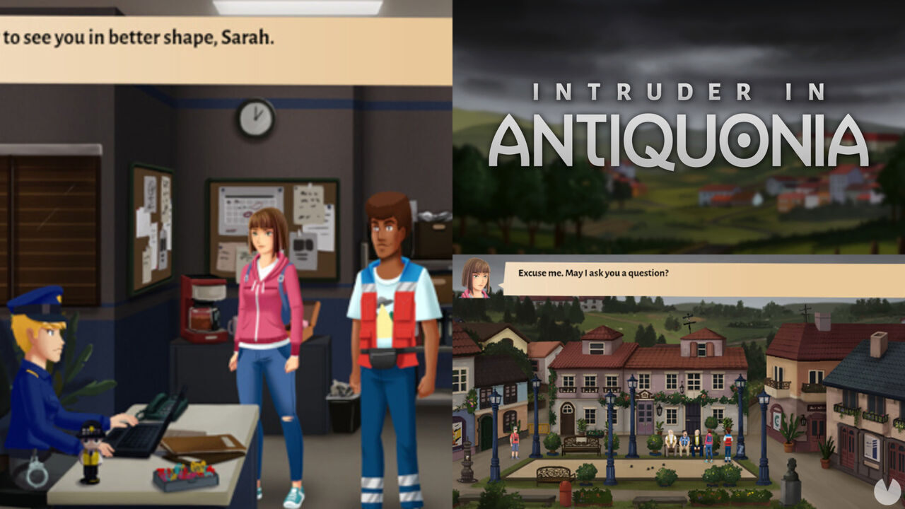 Así es Intruder in Antiquonia, una aventura point & click española que llega en julio a PC