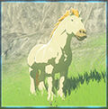 Zelda Tears of the Kingdom - Animal Caballo gigante blanco