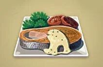 Zelda Tears of the Kingdom - Receta Salmn con salsa