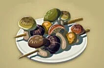 Zelda Tears of the Kingdom - Receta Brochetas de setas variadas