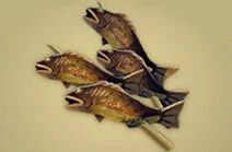 Zelda Tears of the Kingdom - Receta Brocheta de pescado variado