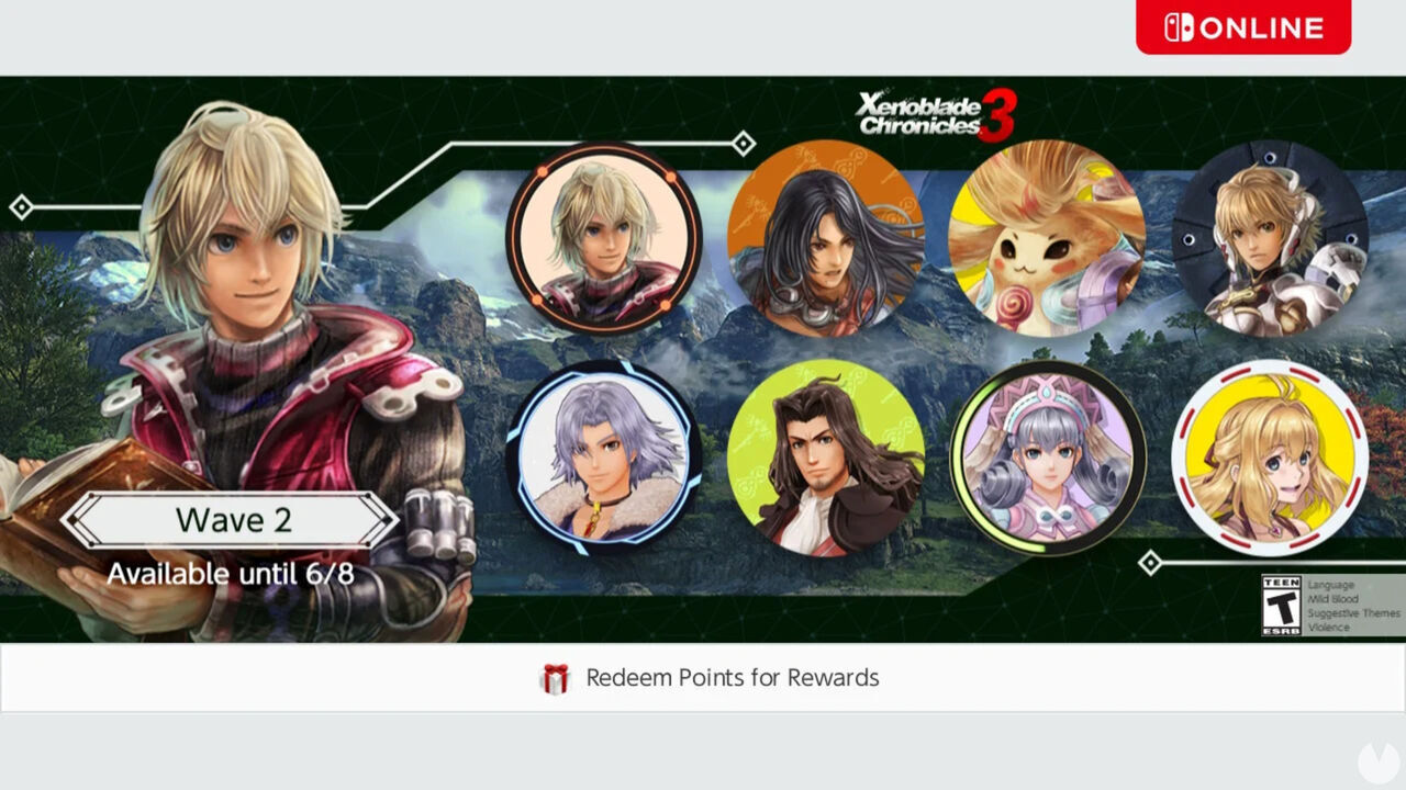 Nintendo Switch Online añade nuevos iconos de Xenoblade Chronicles 3. Noticias en tiempo real