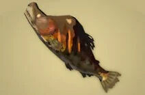 Zelda Tears of the Kingdom - Receta Salmn vivaz asado