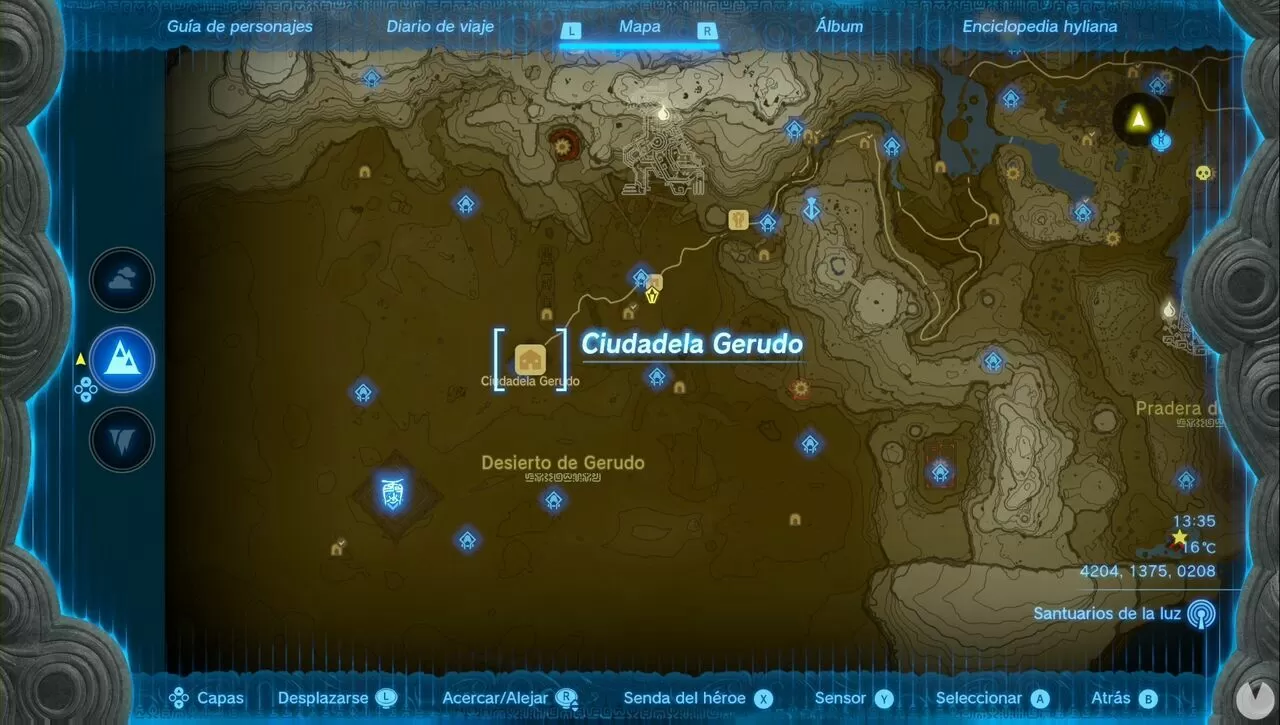 Rumbo a las ruinas en Zelda: Tears of the Kingdom