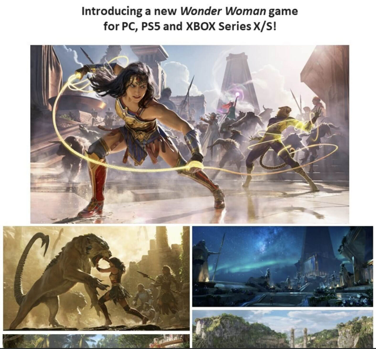Se filtran los primeros artes conceptuales del juego de Wonder Woman