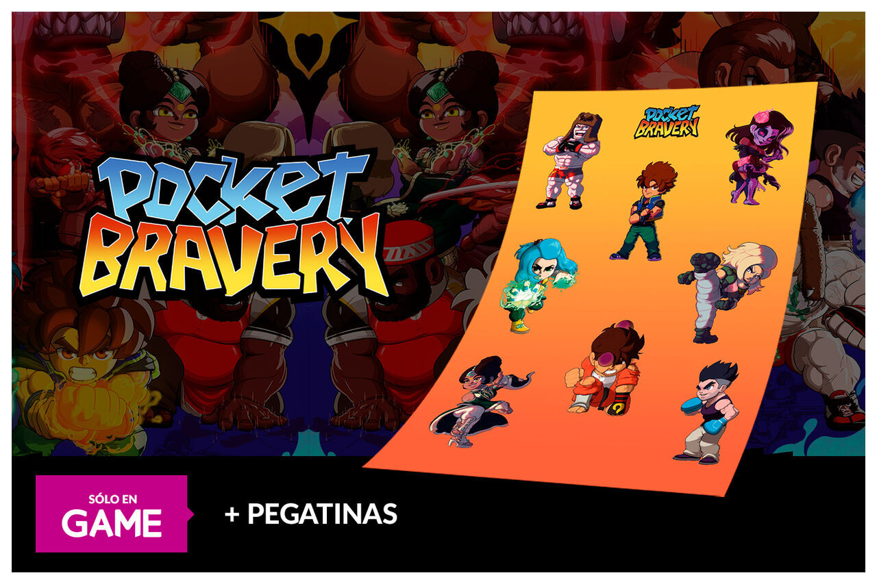 Pocket Bravery edición física en GAME con regalo en exclusiva set de pegatinas