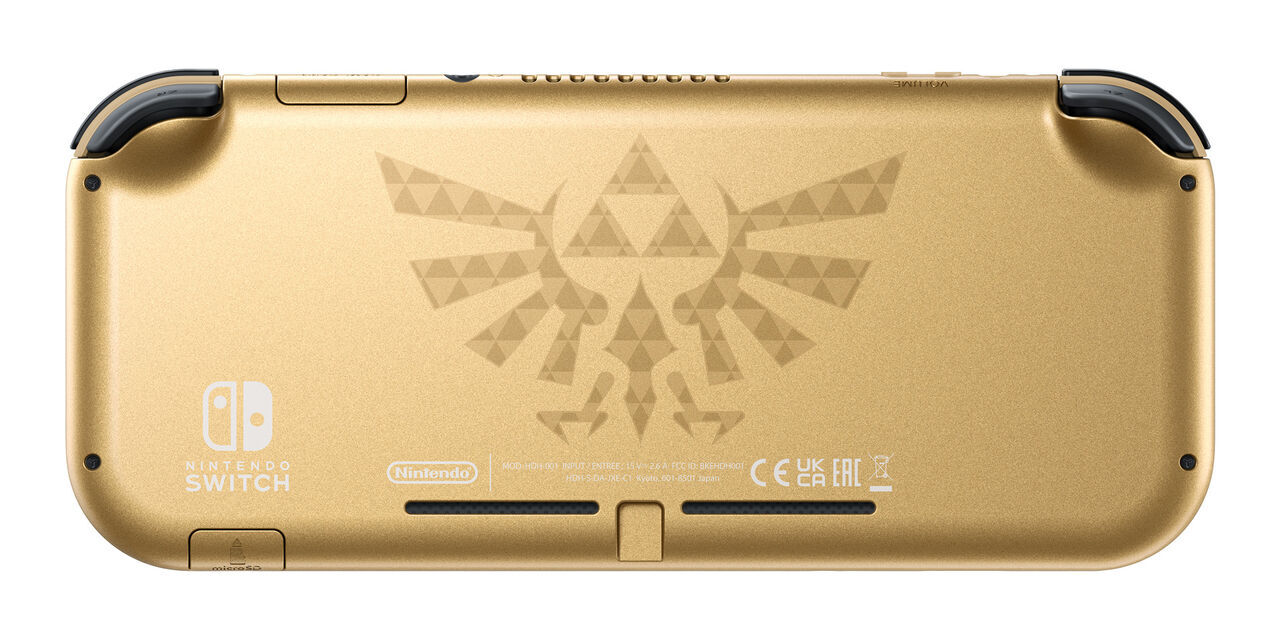 Nintendo Switch Lite edición Hyrule imagen trasera