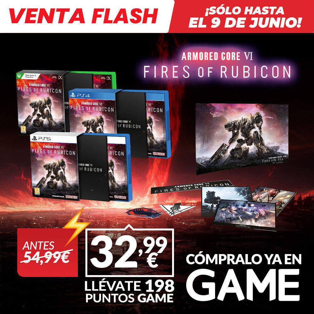 Armored Core 6: Fires of Rubicon Launch Edition de oferta en GAME por tiempo limitado