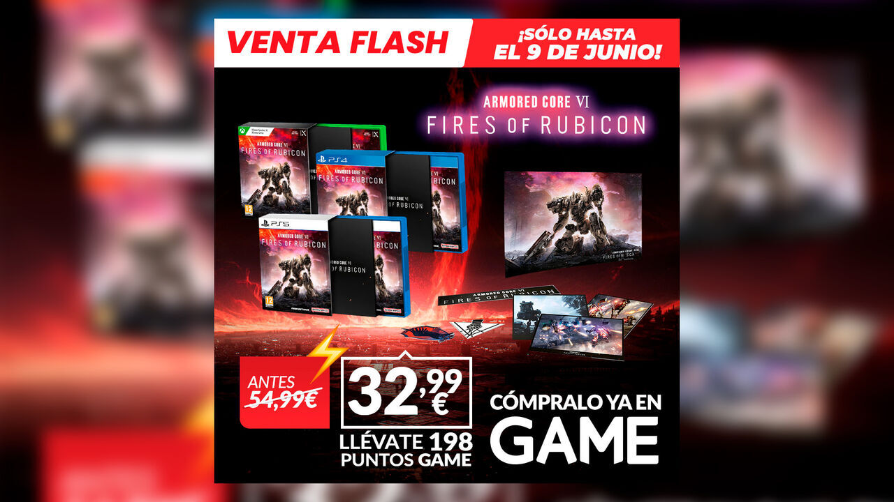 Consigue Armored Core 6: Fires of Rubicon Launch Edition con una Oferta Flash Game por sólo 32,99 euros