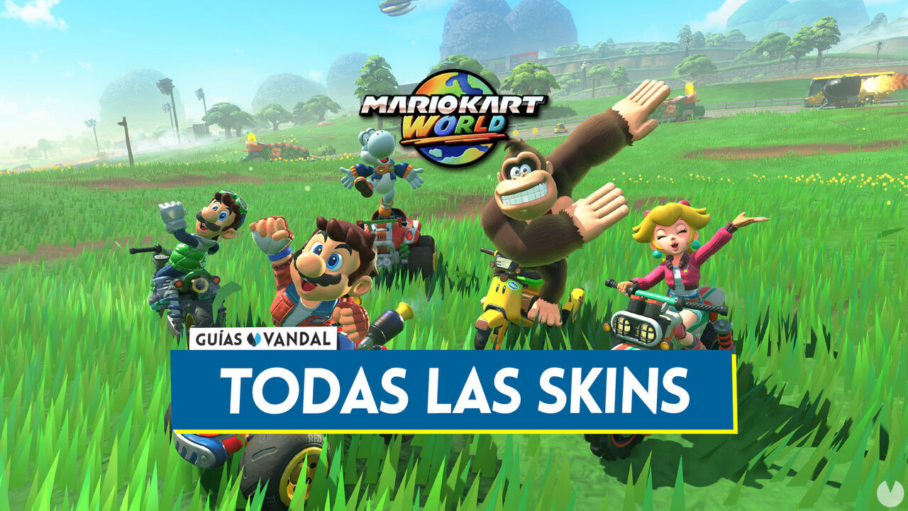 TODAS las skins en Mario Kart World: Cmo conseguir los trajes de personajes - Mario Kart World