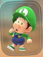Mario Kart World - Personaje jugable Bebé Luigi