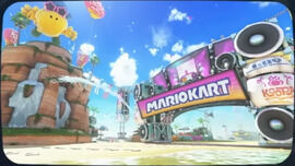 Mario Kart World - Circuito Playa Koopa de la Copa Caparazón