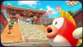 Mario Kart World - Circuito Cascadas Cheep Cheep de la Copa Hoja