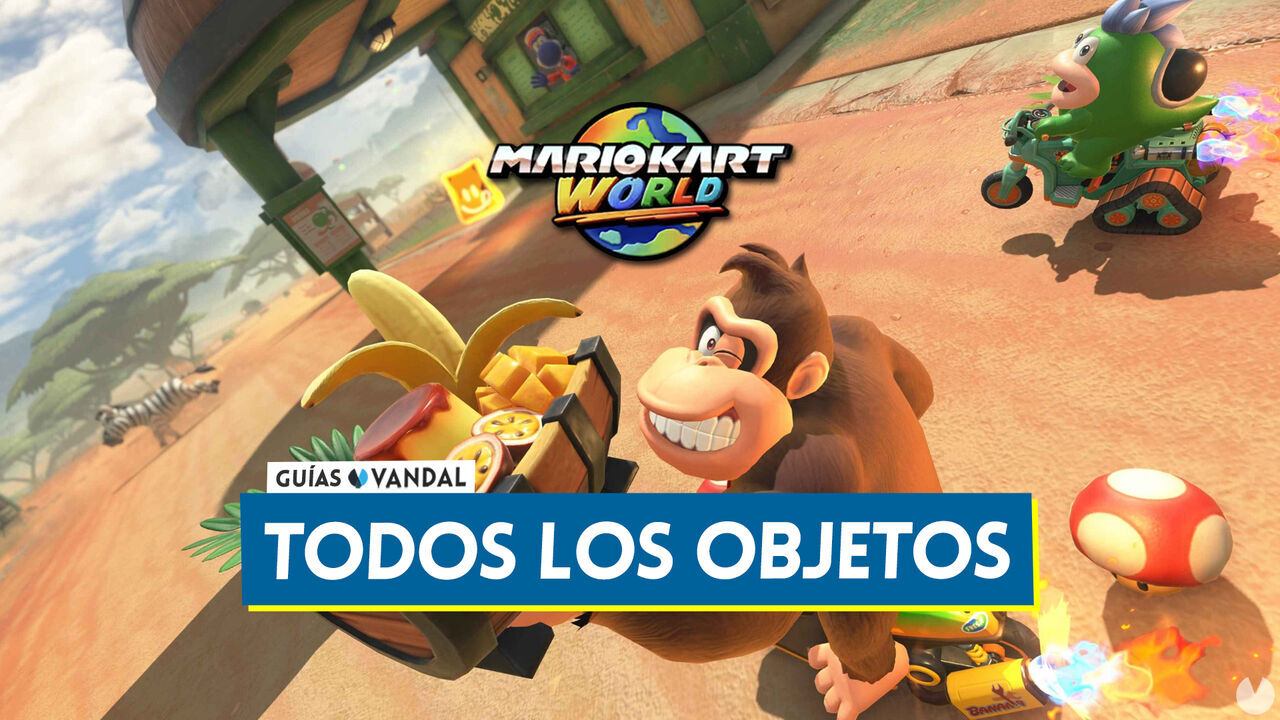 Todos los objetos de Mario Kart World: Nuevos, diferencias y usos de cada tem - Mario Kart World
