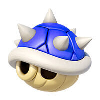 Mario Kart World - Detalles del objeto Caparazón de pinchos