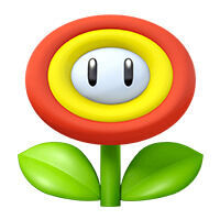 Mario Kart World - Detalles del objeto Flor de fuego