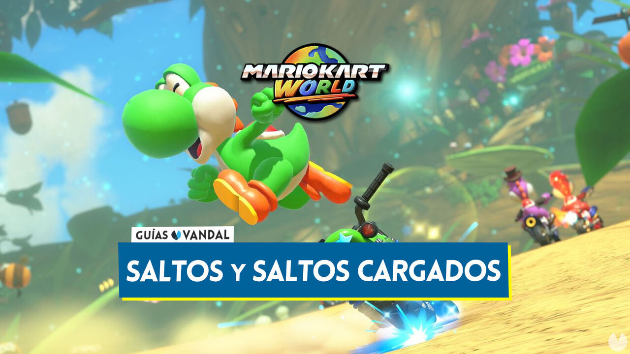 Mario Kart World: Cmo hacer saltos con acelern y saltos cargados fcilmente - Mario Kart World