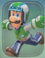 Mario Kart World - Traje Luigi Piloto pro