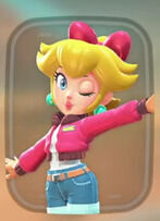 Mario Kart World - Traje Peach Trotamundos