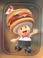 Mario Kart World - Traje Toad Hamburguesa
